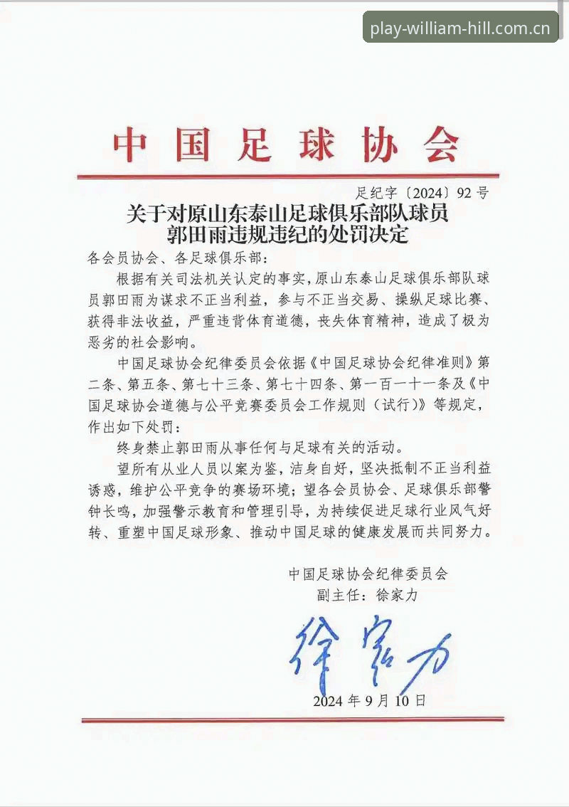 中国足协开出第三批禁足罚单：17人终身禁赛，48人5年内不得从事足球活动